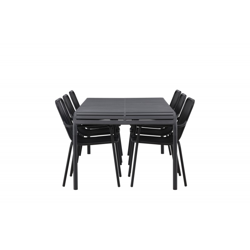 Borneo e Loungesæt - Havemøbelsæt - Sort