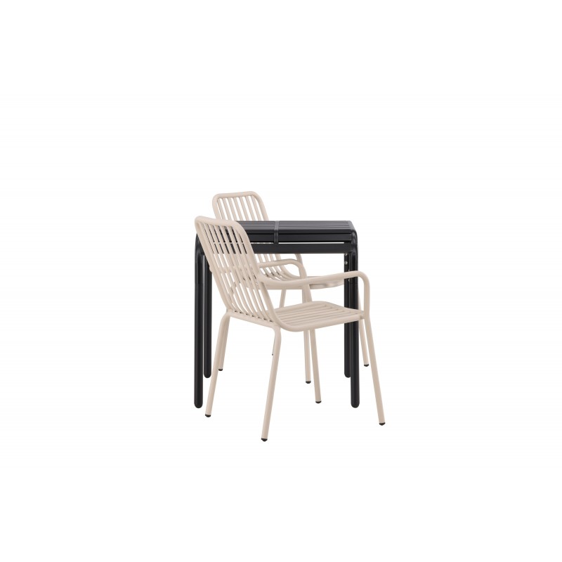 Borneo t Loungesæt - Havemøbelsæt - Beige,Sort