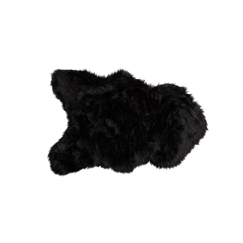 VENTURE DESIGN Katy skind, rektangulær - sort akryl falsk pels (60x90)