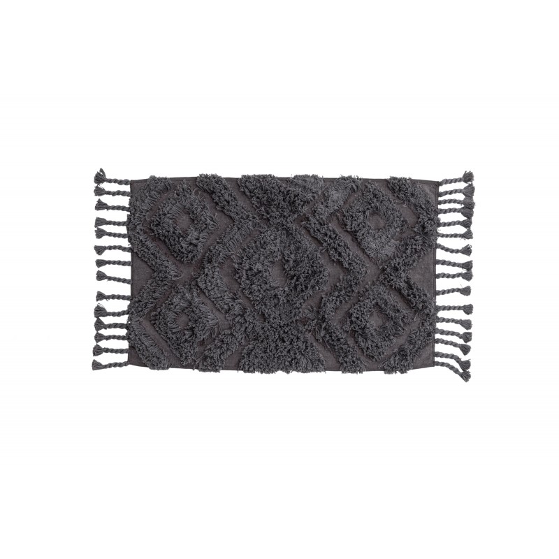 VENTURE DESIGN Hilma bademåtte, rektangulær - mørkegrå bomuld (50x80)