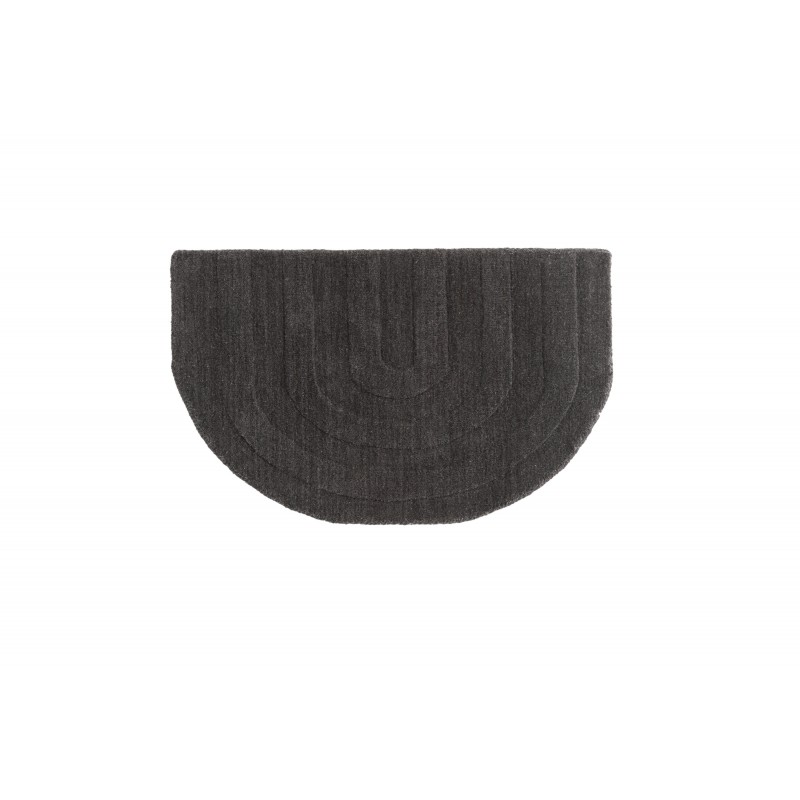VENTURE DESIGN Nora dørmåtte, halvmåne - grå uld (50x80)