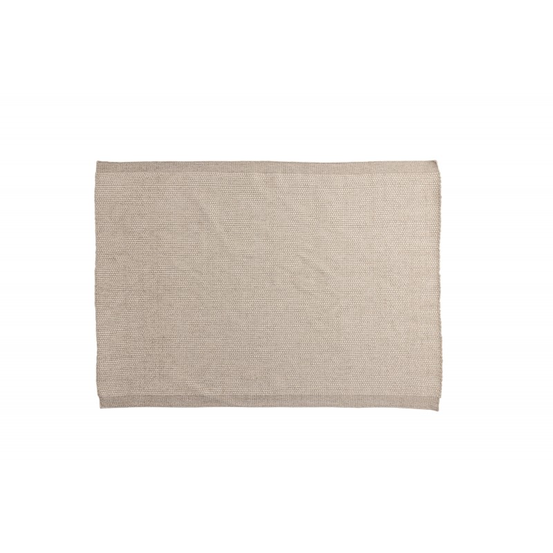 VENTURE DESIGN Vilma gulvtæppe, rektangulær - beige uld og bomuld (230x160)