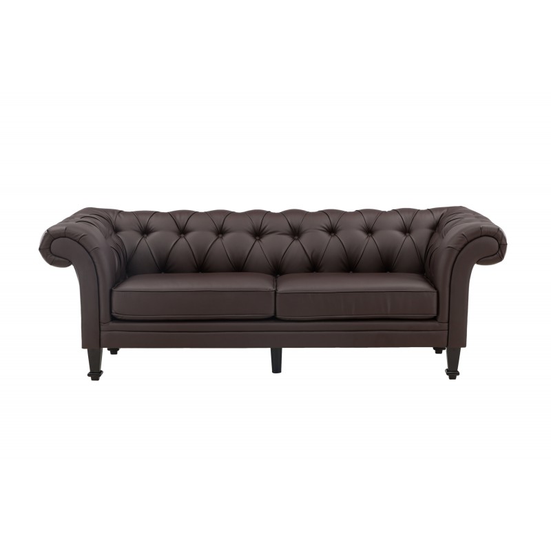 atran 3 personers Sofa - Sort og Brun