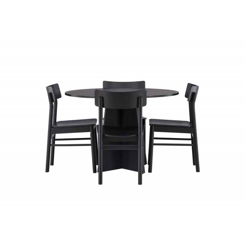 Bootcut Ovalt Spisebordssæt, Montros