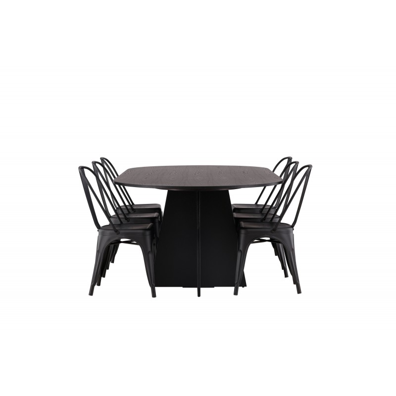 Bootcut Oval, Tempe Spisebordssæt