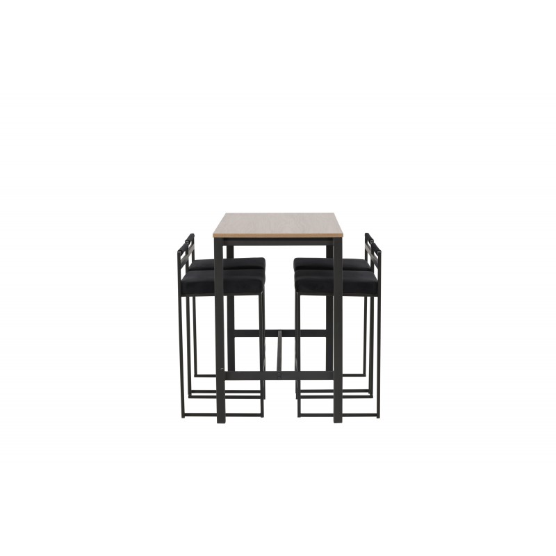 Camden t Spisebordssæt  - Sort og Valnød