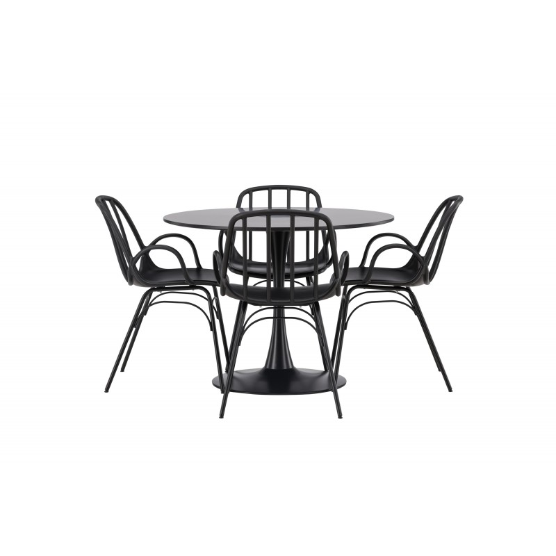 Rundt Spisebordssæt Glade med stole Dyron