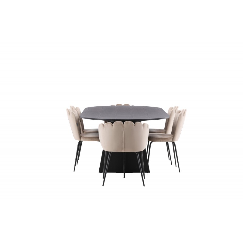 Bootcut Oval Spisebordssæt