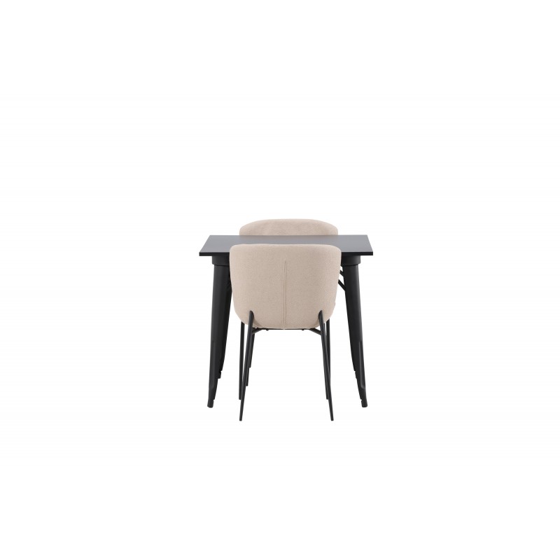 Tempe e Spisebordssæt  - Beige og Sort