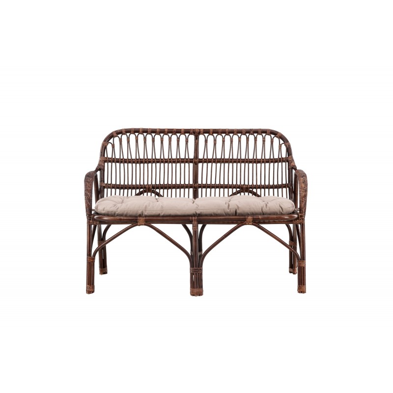 Nella 2 personers Havesofa - Mørk Valnød billede