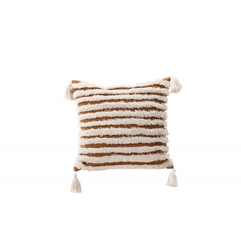 Elina Pudeovertræk - Brun og Hvid