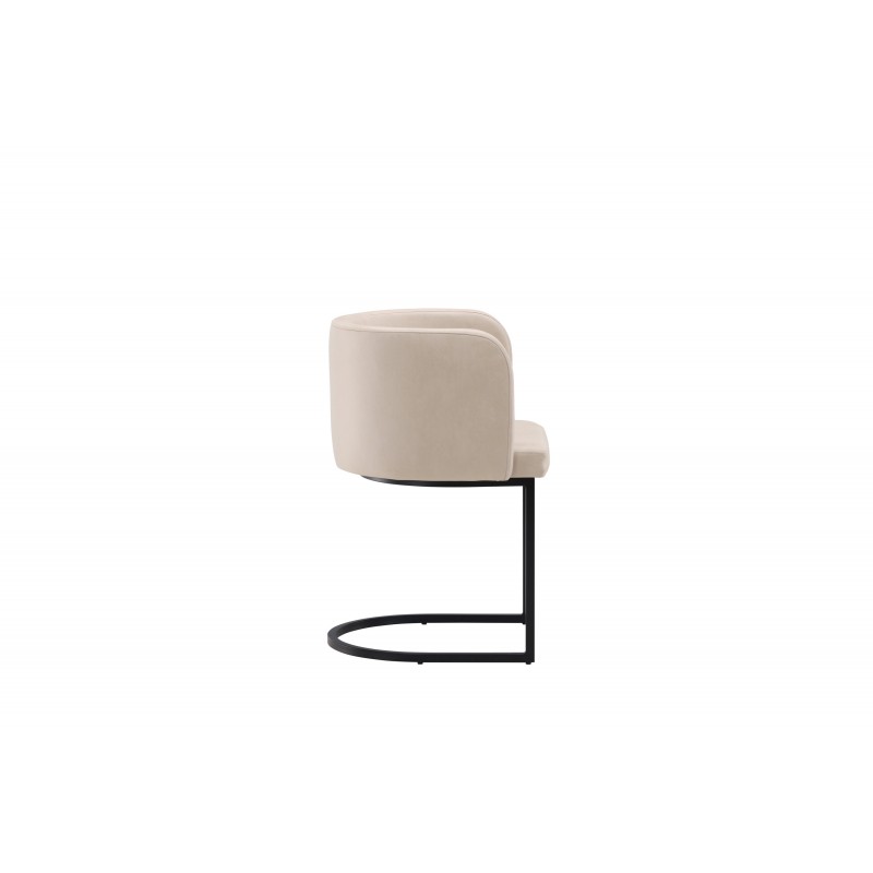 Simrishamn Spisebordsstol - Beige og Sort billede