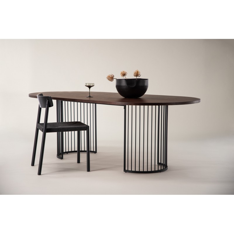 Hamneskar Ovalt spisebord 220 x 110 cm - Valnød billede