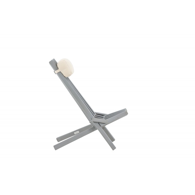 Asta Lounge Stol - Mørkegrå,Off White