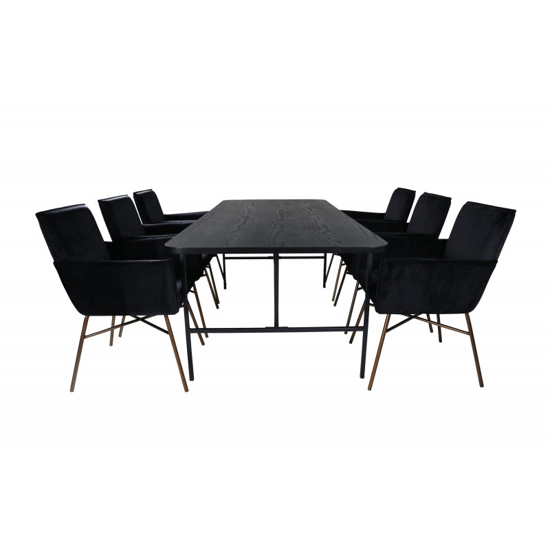 Uno t Spisebordssæt - Sort