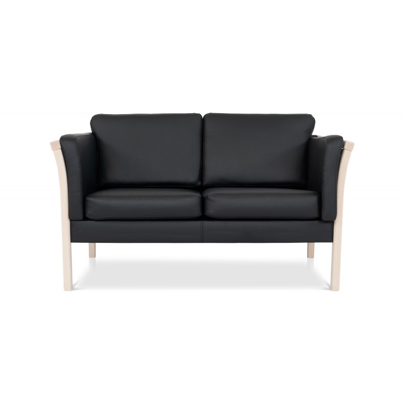Dragør 2 pers. sofa - Sort tekstillæder