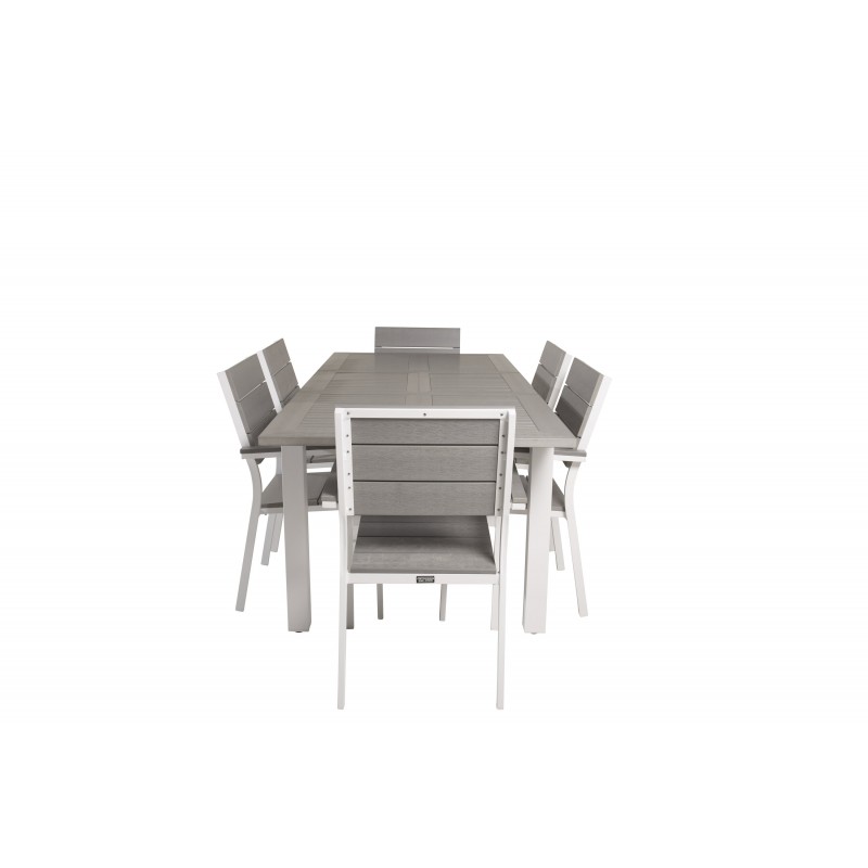 Albany  Loungesæt - Havemøbelsæt - Grå,Hvid