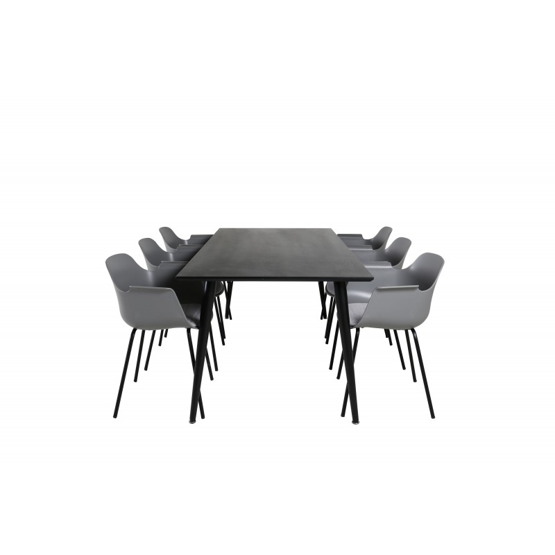 Dipp t Spisebordssæt  - Sort og Grå