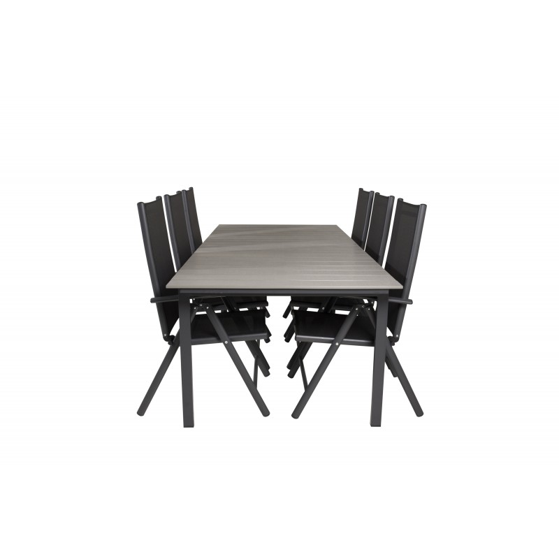 Levels t Loungesæt - Havemøbelsæt - Sort,Grå