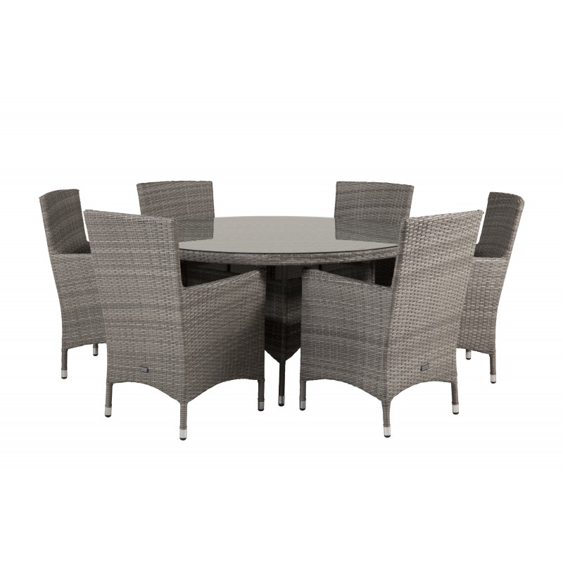 Volta Rundt Loungesæt - Havemøbelsæt - Grå