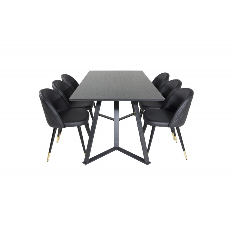 Marina e Spisebordssæt  - Sort