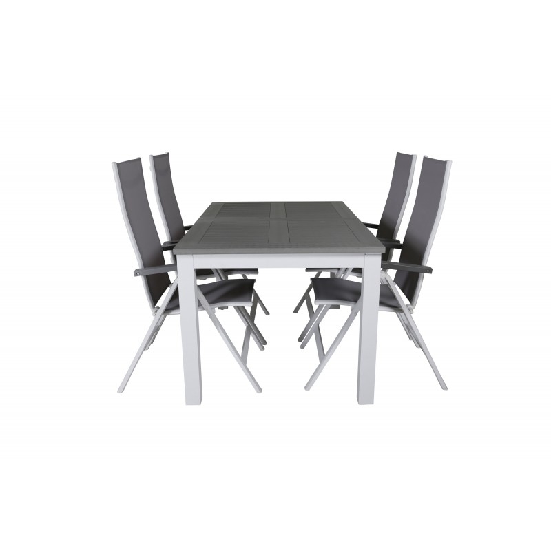 Albany t Loungesæt - Havemøbelsæt - Grå,Hvid