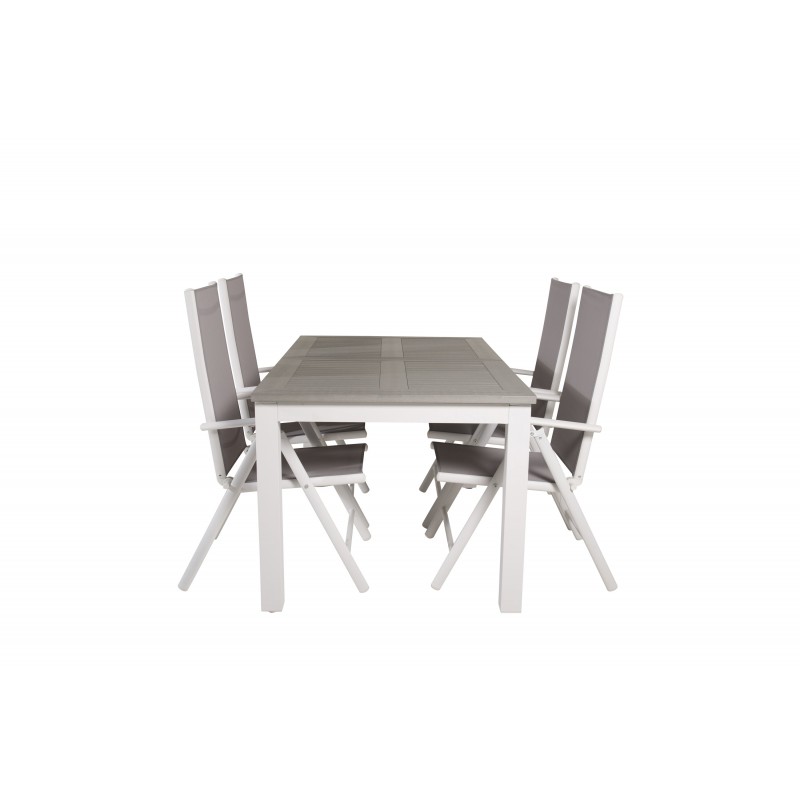 Albany t Loungesæt - Havemøbelsæt - Grå,Hvid