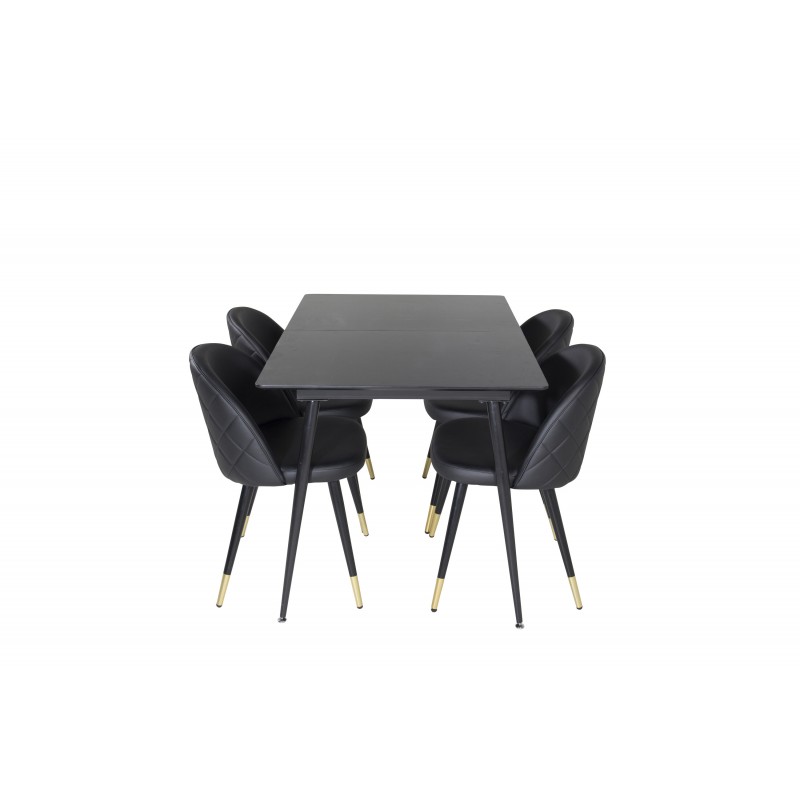 Silar  Spisebordssæt  - Sort
