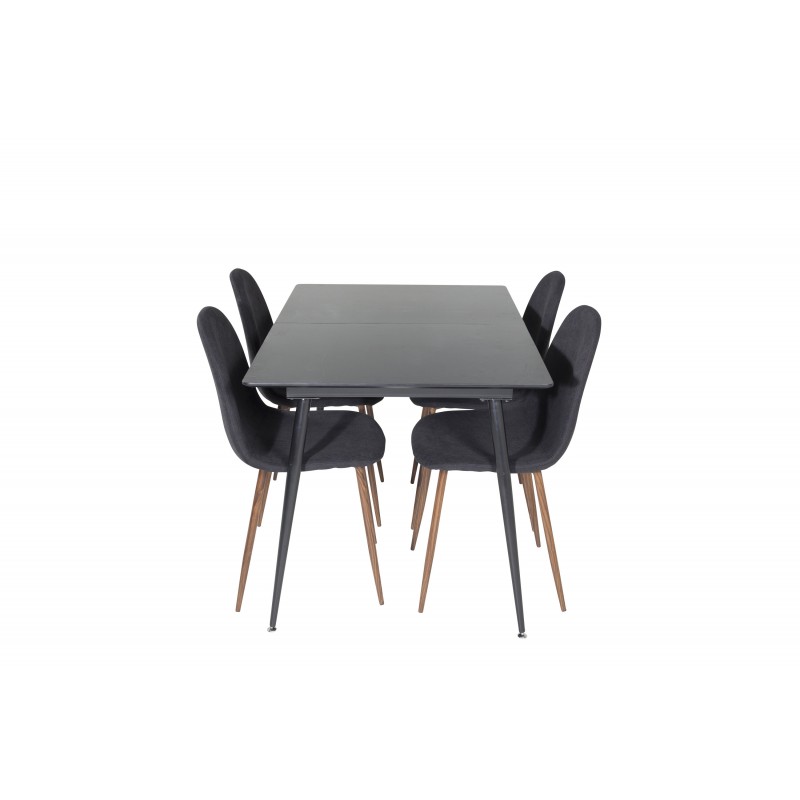 Silar Spisebordssæt - Sort og Natur