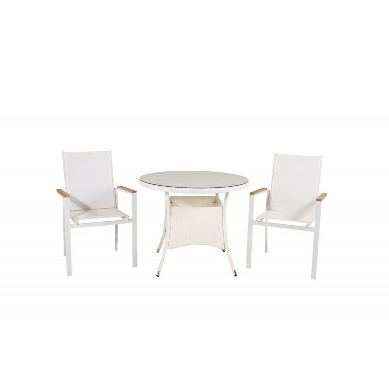 Volta Rundt Loungesæt - Havemøbelsæt - Natur,Hvid