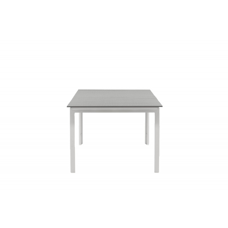 VENTURE DESIGN rektangulær Levels havebord m. udtræk - grå, hvid aluminium (229/310x100)