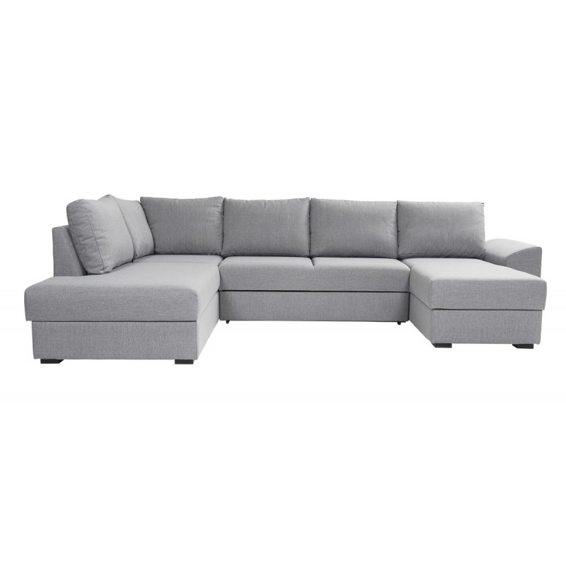 Canape U-Sovesofa højrevendt - Lysegrå Inari 91