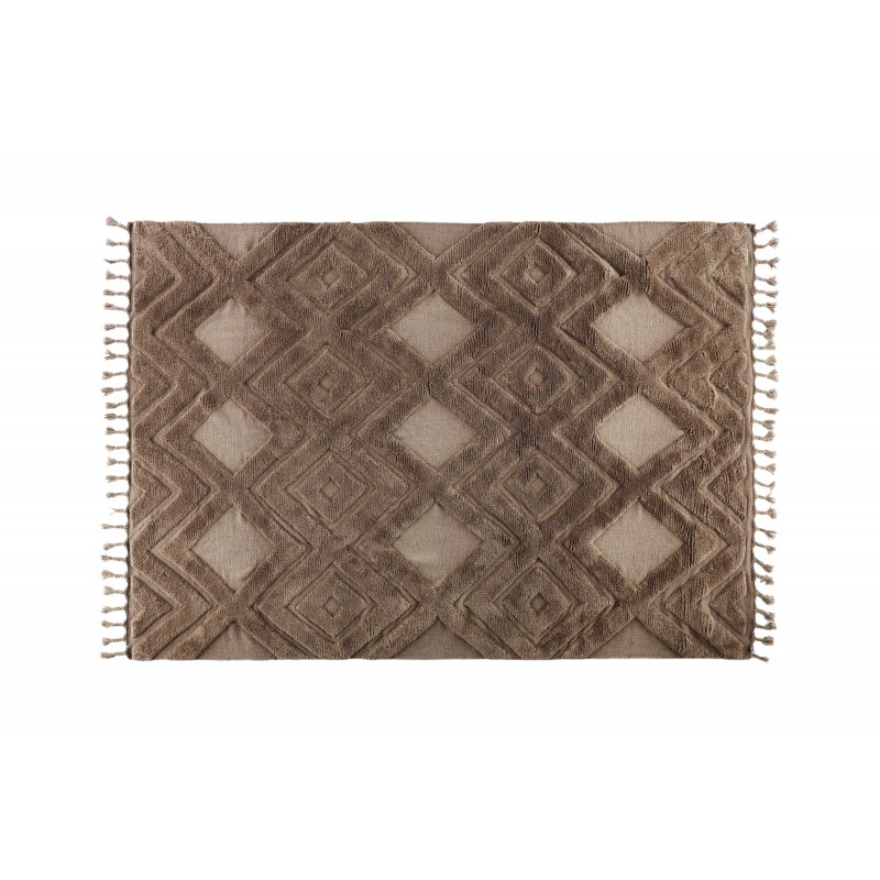 Dahlia Tæppe - Mørkebrun billede