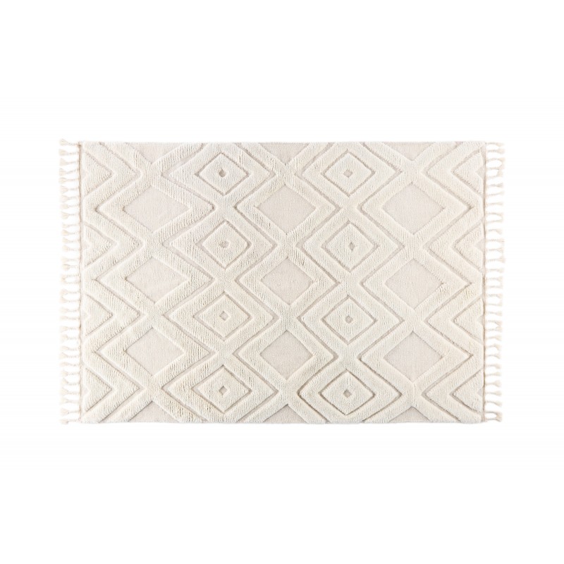 Dahlia Tæppe - Hvid