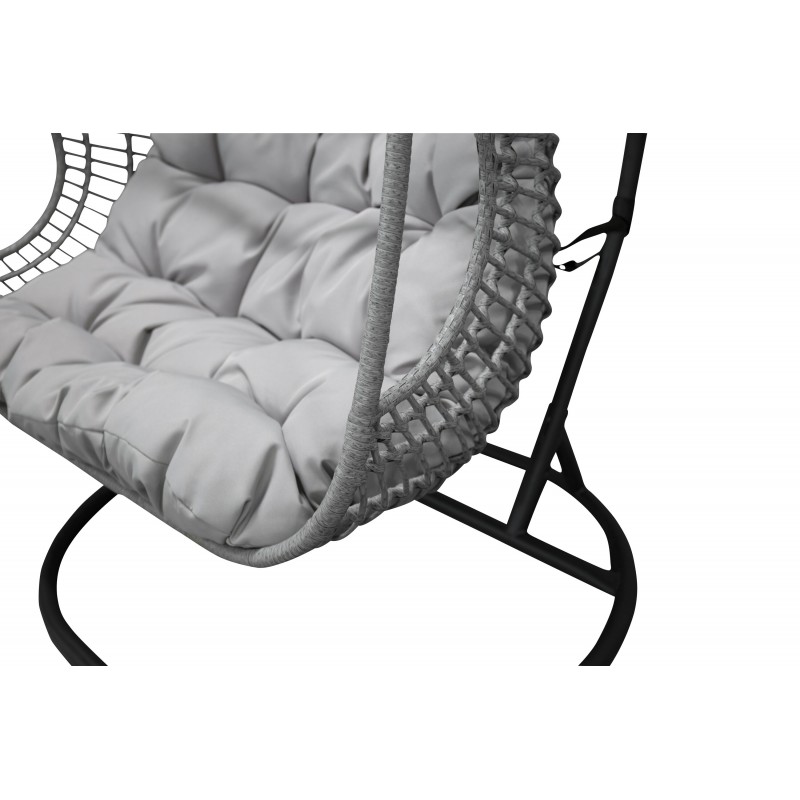 Viga Hængestol - Sort,Grå billede