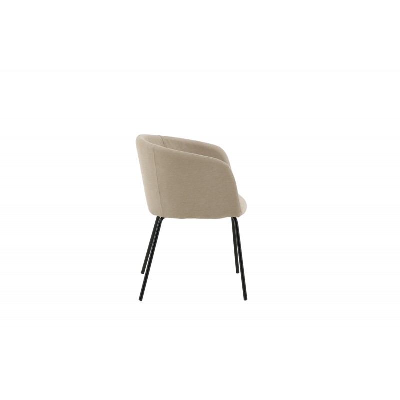 Berit Spisebordsstol - Beige og Sort billede