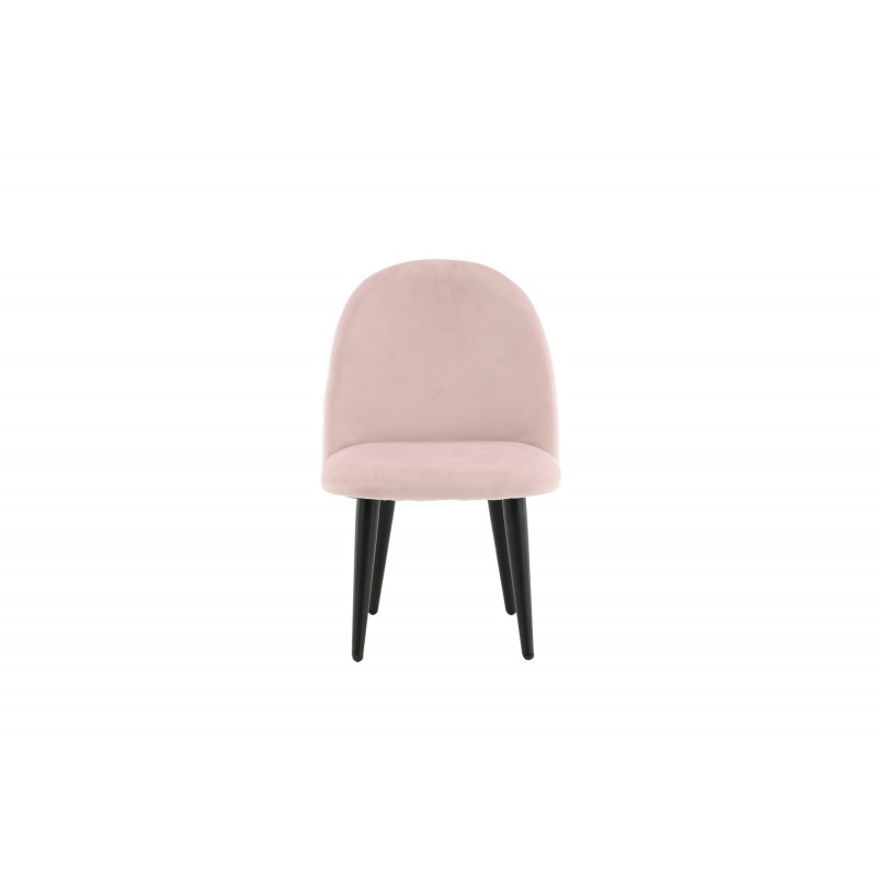 VENTURE DESIGN Velvet Chair XXS børnestol - pink velour og metal