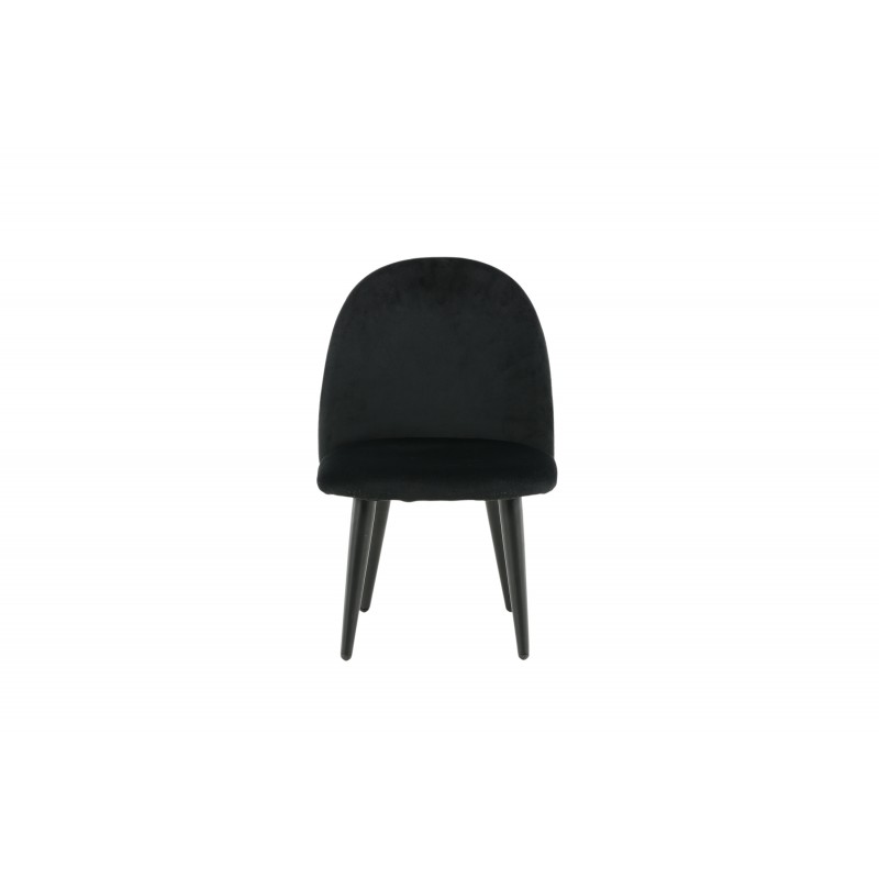 VENTURE DESIGN Velvet Chair XXS børnestol - sort velour og metal