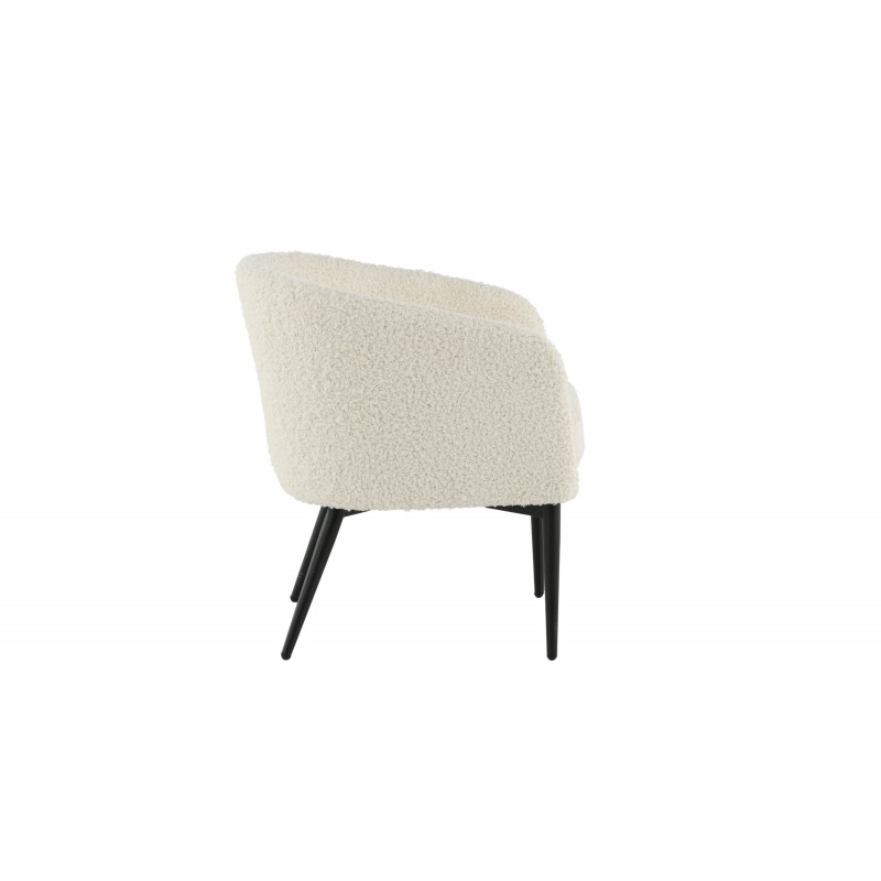 Fluffy Lænestol - Sort og Hvid