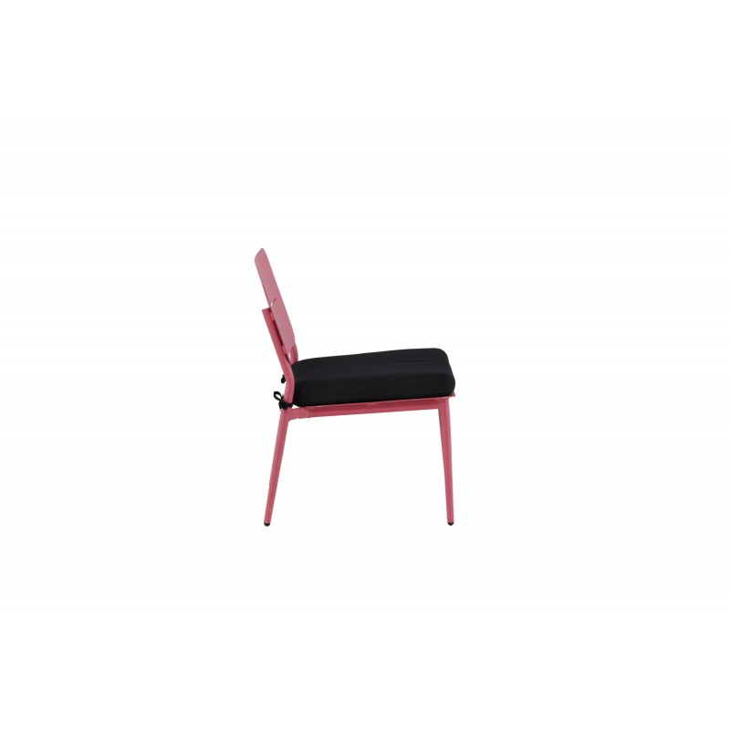 Lina Lounge Stol - Sort,Pink billede