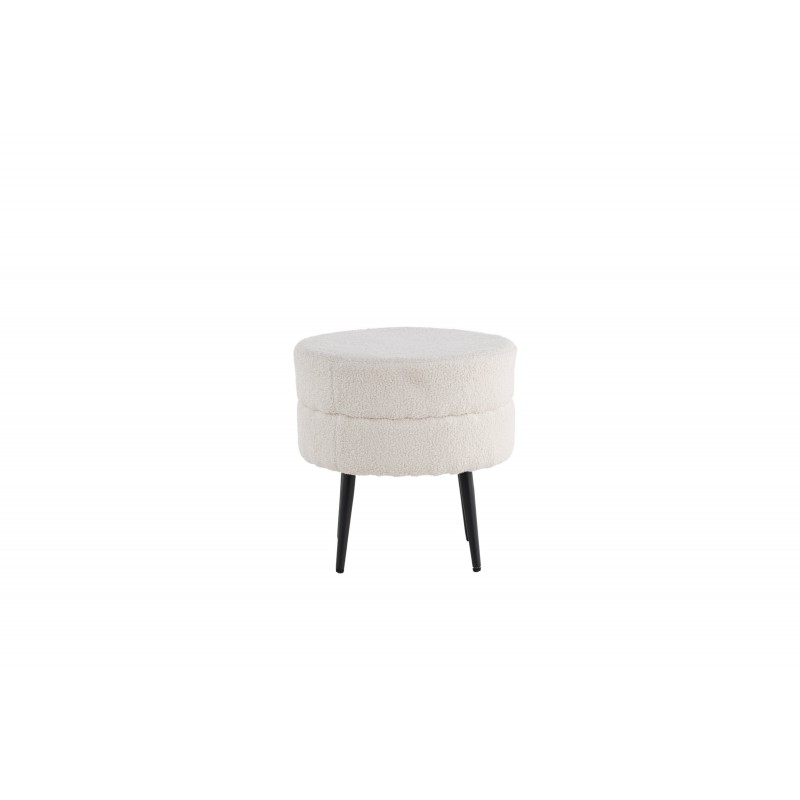 Pot Pouf - Sort og Hvid billede