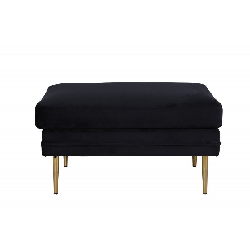 Boom Sittpuff - Sort og Messing