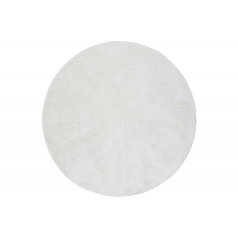 Blanca Rundt Tæppe Ø200 - Hvid