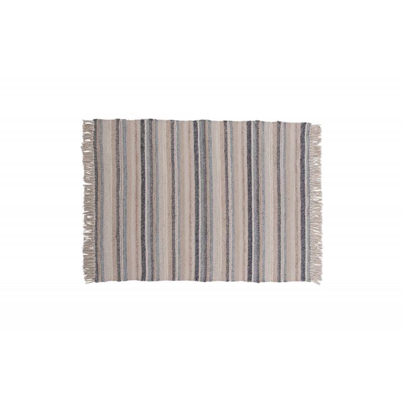 Gudha Tæppe - Beige og Blå billede