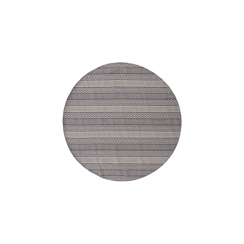 VENTURE DESIGN Sishu gulvtæppe - lysegrå uld og bomuld (Ø200)