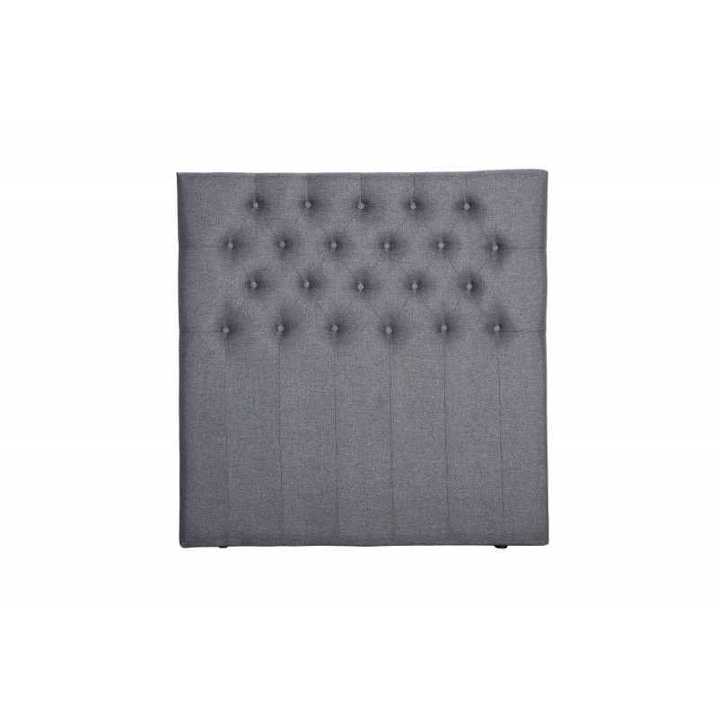 Furudal Sengegavl 120cm - Mørkegrå stof