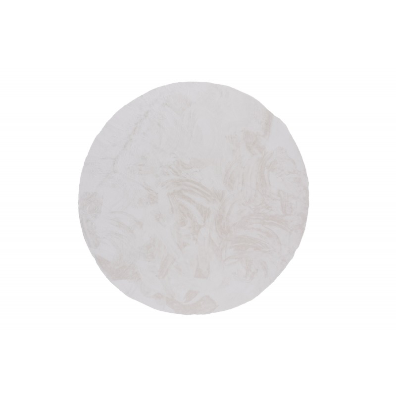 Nina Rundt Tæppe - Hvid billede