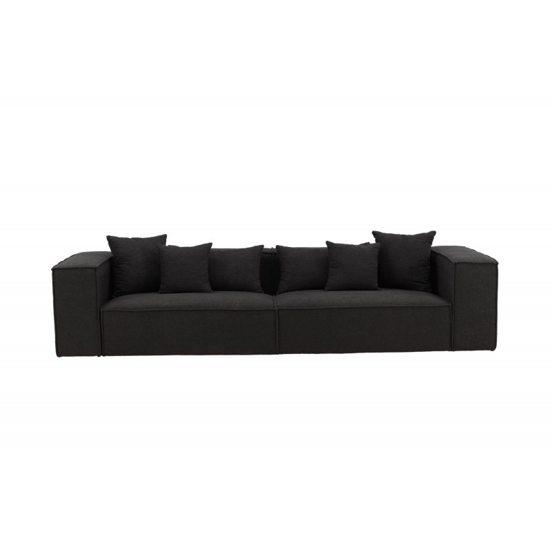 Gillholmen 3 personers Sofa  - Sort og Mørkegrå billede