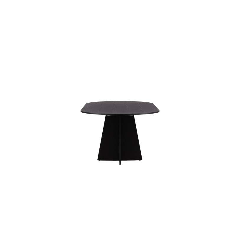 Bootcut Oval Ovalt spisebord  - Sort billede