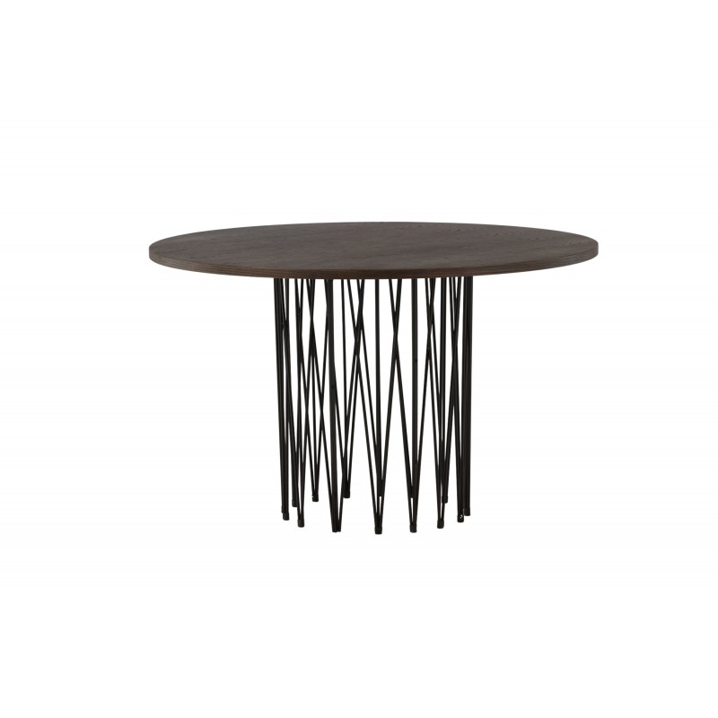 Sten Rundt Rundt spisebord  - Sort og Mocca billede